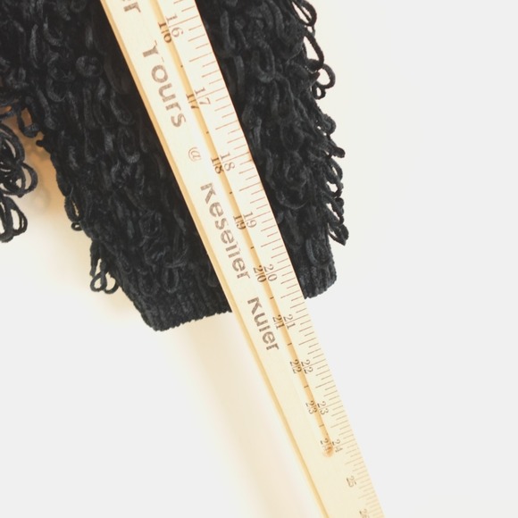 Berek Sweater Black Chenille Christmas Baubles Cardigan - Picture 6 of 12